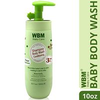 WBM LLC BW-8611 WBM Care Natural Body Wash with Honey, Wheatgerm and Organic Olive Oil-Nourishes Baby Skin | 10 Oz