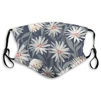 2 Pack Fantasy Colorful Decorative Daisies Watercolor Style 2 PM2.5 Non-Medical Ma-sk with Replaceable Filter Elements
