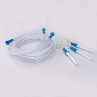 Replacement Enema Tubing – Hygienic, Medical Grade PVC | 1.5 m with Slide Clamp and Nozzle| Compatible with Most Kits (5 Set) by HealthNode