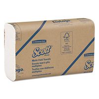 Scott 03650 Multi-Fold Towels, Absorbency Pockets, 9 2/5 x 9 1/5, White, 250 Sheets per Pack (Case of 12 Packs)