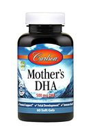 Carlson - Mother's DHA, 500 mg DHA, Prenatal Support, Fetal Development & Immune Health, 60 Softgels