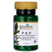 Swanson P-5-P (Pyridoxal-5-Phosphate) Coenzymated Vitaminb-6 20 Milligrams 60 Capsules