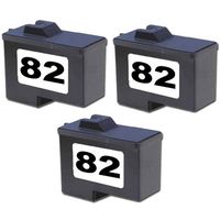 Amsahr 18L0032 Remanufactured Replacement Lexmark Ink Cartridges for Select Printers/Faxes - 3 Pack, Black