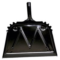Impact Products 4216-90 16" Black Metal Dust Pan - Quantity 3