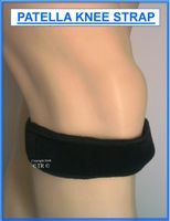 KNEE STRAP, To help in the prevention and treatment of Patella Tendonitis (jumpers or runners knee), Chondromalacia, Osgood Schlatter's Disease (OSD), Patella Instability and other similar knee conditions, Size = FREE SIZE ADULT, Colour = Black