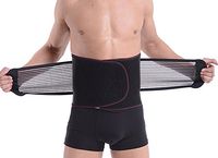Zcargel Breathable Elastic Men's Adjustable Trimmer Slimming Shape Belt,Lower Lumbar & Back Support,Exercise,Work out,Lifting,Tummy Waist Lose Weight