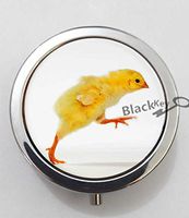 BlackKey Animal Chicken 3-Compartment Decorative Pocket Gift Box Case Organizer for Pill, Color 1 -1789