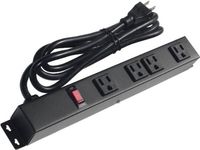 12" 4 Outlet Metal Power Strip