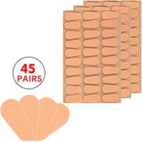 Gejoy 45 Pairs Soft Foam Nose Pads Self Adhesive Eyeglass Nose Pads Anti-Slip Eyeglass Nose Pads Thin Nosepads for Glasses Eyeglasses Sunglasses (Skin Color)