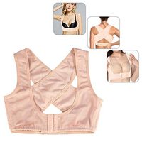 Posture Correct Belt, Ladies Adjustable Push Up Support Straight Holder for Humpback, Correction Posture, Breast Lifting and Breast Support(L-Flesh)