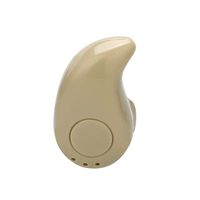In-Ear S530 Mini Style Wireless Bluetooth Stereo Headphone Headset Earbud Earphone Earpiece with Mic & Hands Free Calls for iPhone/Samsung (Beige)
