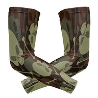 ZZKKO Skull Camouflage Cooling Arm Sleeves Cover Uv Sun Protection for Men Women Running Golf Cycling Arm Warmer Sleeves 1 Pair