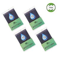 Homlux 4 Pack 72 Percent RH Humidity Packs 2-Way Humidity Control for Herb Flower Packs, Natural Plant Fiber and Polymer Materials Based, Bio-degradable and Leak Free, 60 Gram