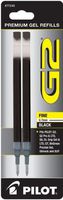 For Rolling Ball Pens, Fine Point, Black Ink (77240) (Pack of 6) [Misc.]