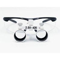 MYMGG Dental Loupes 2.5X Magnifying Glass Dental Loupes Surgical Loupes Binocular Magnifier,Black