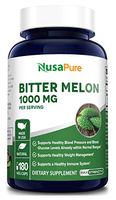 Bitter Melon Extract 1000mg 180 Veggie Caps (Non-GMO & Gluten Free) Supports Blood Pressure and Blood Sugar Already in The Normal Range