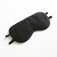 Tim&Tina 100% Silk Sleep Mask Comfortable,Super Soft Blindfold Eye mask Block Light for Sleeping,Shift Work,Naps with Carry Pouch Adjustable Strap (Black - Two Straps)