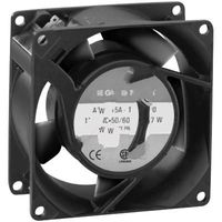 Globe Motors A31-B15A-15T3-000, Fan; AC; 115V; 80x80x38mm; Sq; 32CFM; 7/9W; 38dBA; 2700/3200RPM; Terminals