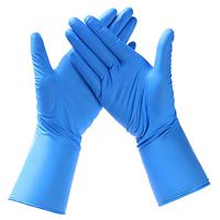 LLguz 50-Pairs Nitrile Rubber Disposable Gloves Industrial Mitten For Food Service Beauty Salons (Bule - S)