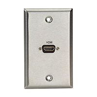 Black Box Network Services AV Stainless WALLPLATE, Single Gang, 1 WP831
