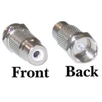 ACL F-pin Male to RCA Female Adapter, 2 Pack