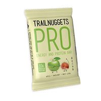 Trailnuggets PRO Protein Energy Bar, Apple Hazelnut, Vegan, Non-GMO, Gluten-Free, Dairy-Free, Soy-Free, Plant Based Protein (Single 2.1oz bar)  