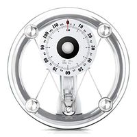 Professional Pointer Weight Scale Mechanical Dial Bathroom Scale, Tempered Glass, 260 Lbs, Easy to Read Measurements, for Adult Weight Loss Exercise