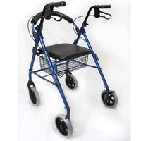 Karman Healthcare R-4608-BD 4 Wheel Rollator-Burgundy