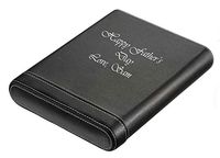Personalized Rennes Black Leather 5-Cigar Case with Free Laser Engraving
