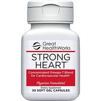 Strong Heart 30 Count Omega 7 All Natural Supplement, Palmitoleic Fatty Acid to Promote Healthy Cholesterol Levels