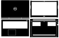 Special Laptop Black carbon fiber Vinyl Skin Stickers Cover Guard for DELL INSPIRON 7577 i7577 15.6"