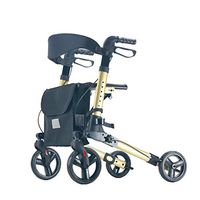 Mini Walking Mobility Portable Rollator Walker with Seat Aluminum Rollator Walker Fold Up Lightweight Aid Disabled Walker Rollator for Children Adults