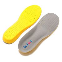 Dr.Foot's Shoe Insoles, Orthotic Insoles, Arch Support Insoles Excellent Shock Absorption and Cushioning for Feet Relief, Running and Hiking for Men and Women (S | 2~6 US Big Kids'/Women's)