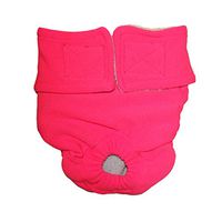 Barkerwear Cat Diapers - Made in USA - Pink Washable Cat Diaper - XL, Without-Tail-Hole for Piddling, Spraying or Incontinent Cats