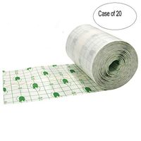 Case of 20, funwill Transparent Stretch Adhesive Bandage Tape Retention Dressing Tapes- Hypoallergenic,Waterproof (3.93" x 10.93 Yards)