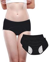 Leak Proof Protective Panties for Women/Girl Menstrual Period ,Heavy Flow,Postpartum Bleeding,Urinary Incontinence (Black, S / 22-25 Waist)