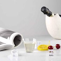 Tableclothsfactory 120 Pcs - Clear Eye-Catching Rounded Cube 3.5oz Disposable Plastic Cup