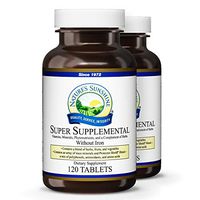 Nature's Sunshine Super Supplemental Vitamin and Mineral Without Iron 120 Tablets, 2 Pack