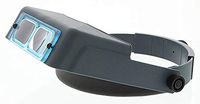 Donegan DA-4 OptiVISOR Headband Magnifier, 2X Magnification Glass Lens Plate, 10" Focal Length
