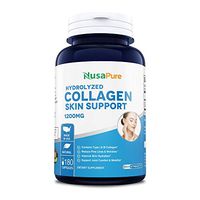 Collagen Hydrolyzed Skin Support 1350mg 180caps (Non-GMO & Gluten Free) with White Pine Bark - Anti-Aging for Healthy Hair, Skin, Joints & Nails