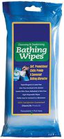 Case of 192 Bath Wipes No-Rinse, 8" x 8". NonSterile wipes for skin protection. Premoistened, Aloe Vera and Lanolin Enriched Towels. Microwaveable, Hypoallergenic and Latex-Free.