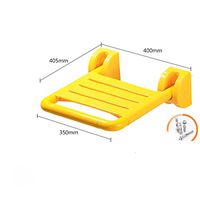 Shower seat,Folding seats Seat boards Hospital Apartment Bath chair Arm For adults Elderly Patients Persons Shower&bath stools&benches-B