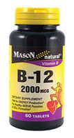 Mason B-12 2000MCG TABLETS 60 per bottle