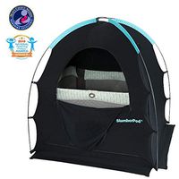 SlumberPod Privacy Pod for Traveling with Babies and Toddlers: Easy to Set Up Blackout Dark and Private Sleeping Space - Canopy Compatible with Graco Pack 'n Play, Lotus Travel Crib, Baby Bjorn