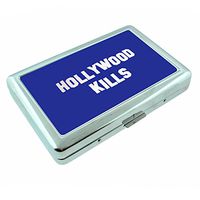 Hollywood Kills Metal Silver Cigarette Case Holder Wallet RFID-blocking