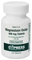 Cypress Pharmaceutical, Inc.- Magnesium Oxide 400 mg. - 120 Tablets