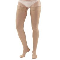 Ames Walker AW Style 257 Microfiber Opaque 15 20 CT Thigh Highs w/Band Sand MD