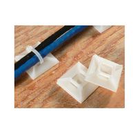 3/4" Inch Square Adhesive Tie Mount - 50 Pack