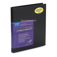 Itoya AD24-12 Art Profolio Advantage Presentation Book, 24 Sheet Protectors with Black Mounting Paper, 11 X 17 inches, Black