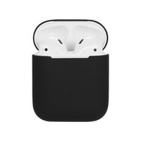 ❤️MChoice❤️Soft Silicone Shock Proof Protective Cover Case for Apple for AirPods Earphones (Black)